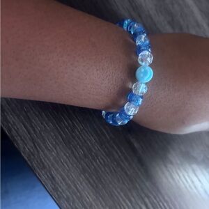 Blue Beaded Bracelet